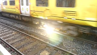 Merseyrail 507 009 making arcs at Birkdale station [upl. by Booze]