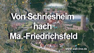 Von Schriesheim nach Friedrichsfeld meine Heimat von oben in 4K [upl. by Ramsdell]