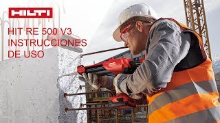 Hilti HIT RE 500 Instrucciones de uso [upl. by Anitnerolf842]