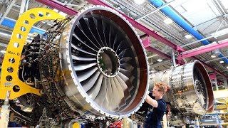 Aircraft turbojet engine production  How build the aero motors [upl. by Etteoj1]