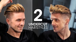 2 QUICK amp EASY Undercut Hairstyles For Men  Men’s Hair Tutorial [upl. by Durston]