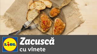 Zacusca cu vinete • reteta Bucataria Lidl [upl. by Yrac]