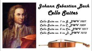 Johann Sebastian Bach  Cello suites in 432 Hz great for reading or studying [upl. by Sacrod]