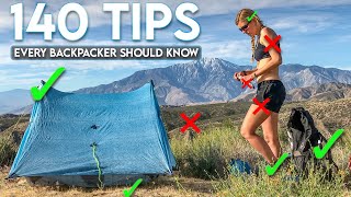 140 Tips Every Hiker and Backpacker Should Know [upl. by Eniamzaj]