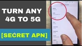 Secret APN that converts 4G to 5G on any network  Increase 4G Speed [upl. by Tolland]