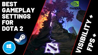 Dota 2  Settings for Best FPS in 2021  Game Mode  Nvidia  Launch Options  Power Options NO LAG [upl. by Harvison]