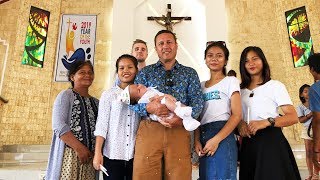 Christening a Baby in the Philippines and the AFTER PARTY [upl. by Jehu]