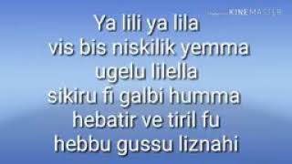 Yalili yalila lyrics song [upl. by Romeon]