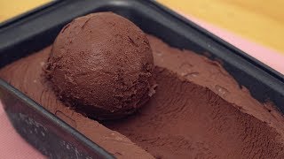 Chocolate Ice Cream 3 Ingredients No Machine [upl. by Dickie]