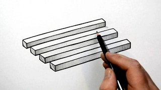 How to Draw a Simple 3D Optical Illusion [upl. by Abigail]