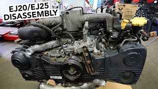 SUBARU Engine Rebuild  EJ20  EJ25 Teardown How To [upl. by Ahsiatal]