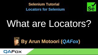 Locators for Selenium  Part 1  What are Locators [upl. by Akemit163]