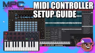 MPC Beats  How To Setup MIDI ControllersAKAI MPK Mini amp Push 2 [upl. by Patsis]