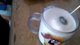 Aerolatte Review Frothing Cold Milk In Under 1 Minute [upl. by Hnim695]