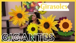 GIRASOL GIGANTE CON PAPEL CREPEDYLMELISA ZUJEY [upl. by Kruse]