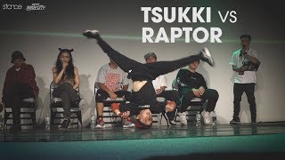 TSUKKI age 12 vs RAPTOR age 11  stance  Taipei Bboy City 2018 [upl. by Nosauq]