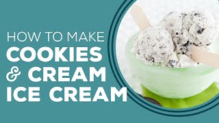 Easy Homemade Cookies n Cream Ice Cream  Blast From The Past [upl. by Kcod]